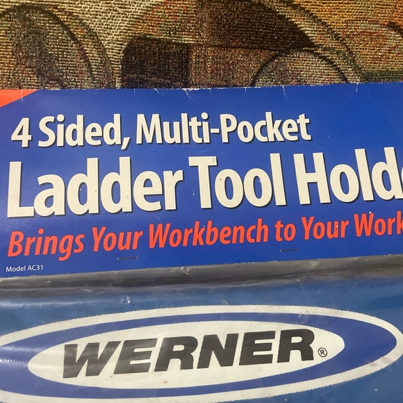 Werner 4-sided Multi-Pocket Step/ Extension Ladder Tool Bag/ Holder NEW - Picture 3 of 10